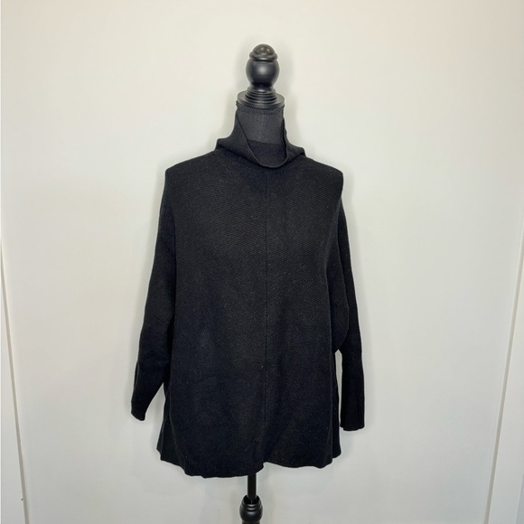 Black Turtle Neck Cozy Knit Sweater - Picture 1 of 6